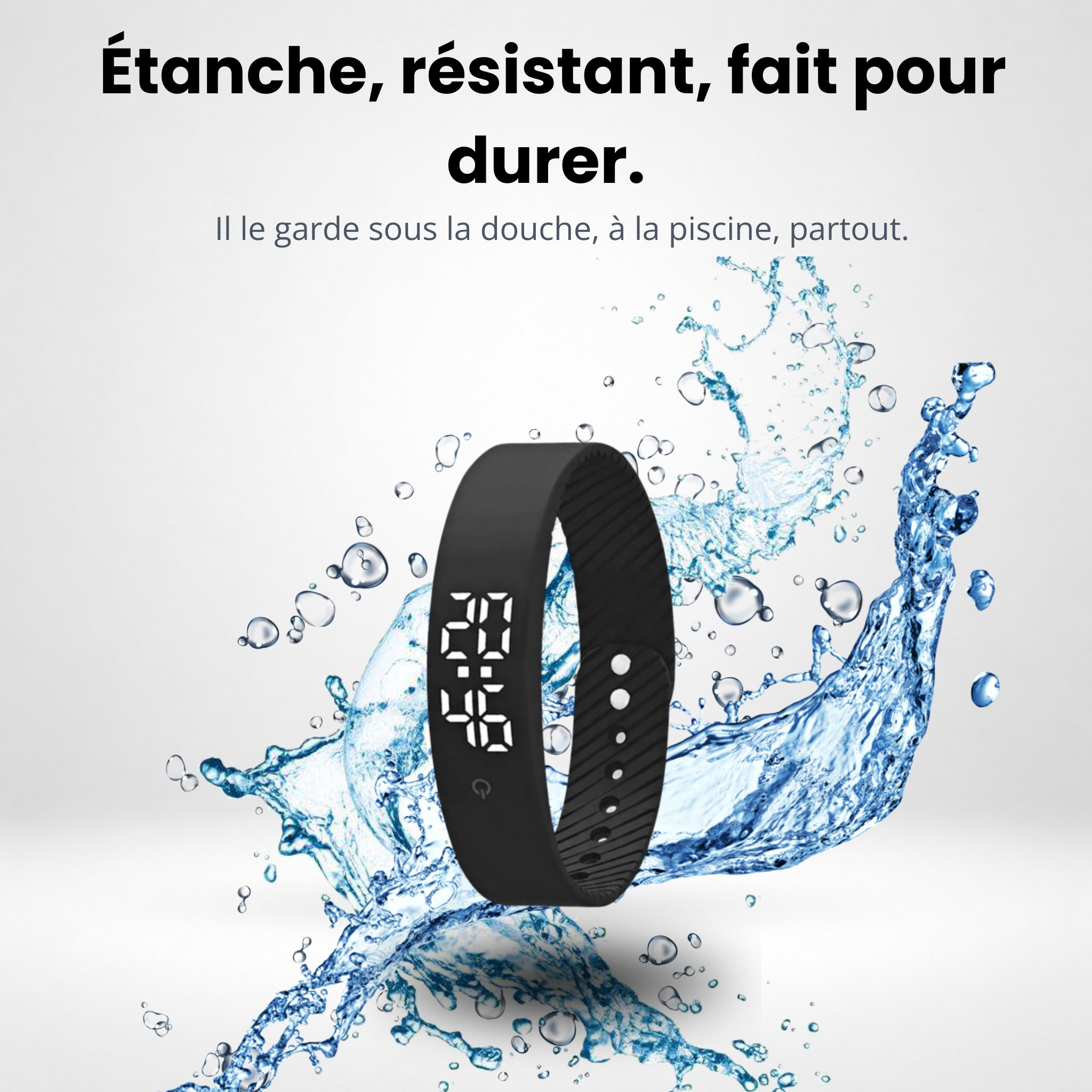 NUVEA™ — Bracelet Réveil Vibrant pour Enfant