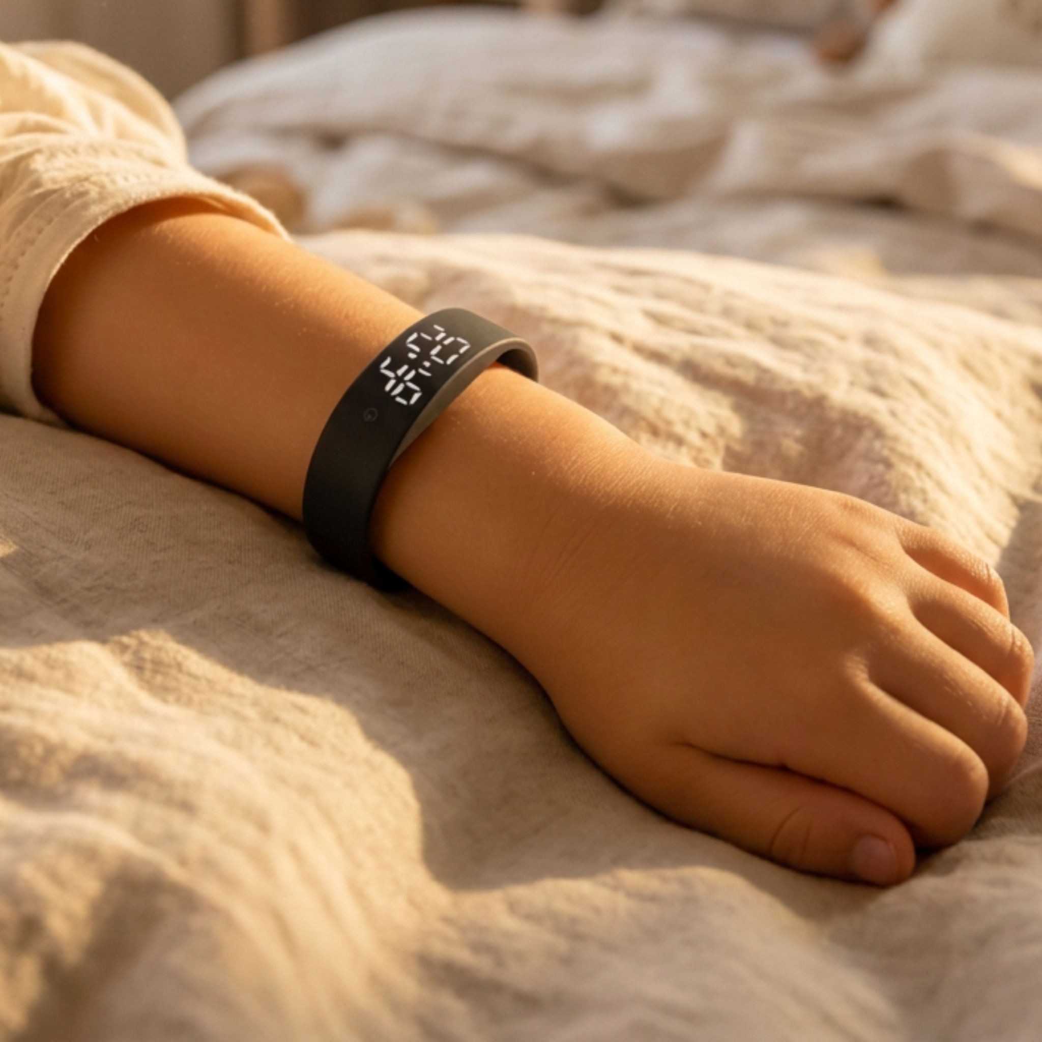 NUVEA™ — Bracelet Réveil Vibrant pour Enfant